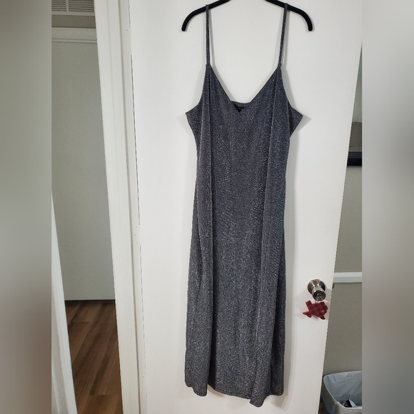 Eloquii silver shimmer dress size 20 - Picture 1 of 3